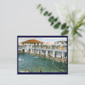 スイミングプール、アズベリーパーク、NJヴィンテージ ポストカード (スタンド正面)