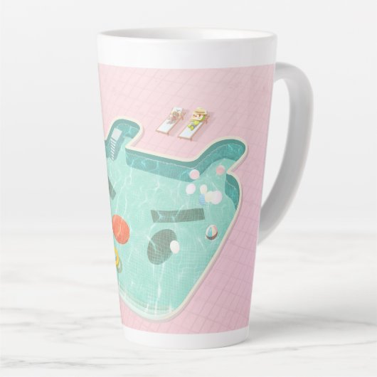 スイミングプール カフェラテマグ (右アングル)