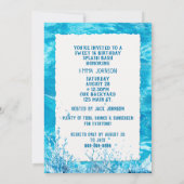 スイミングプール スイート16 バースデーパーティー招待状 招待状 (裏面)