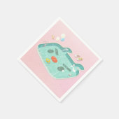 スイミングプール スタンダードカクテルナプキン (角)