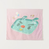 スイミングプール タペストリー (正面(横))