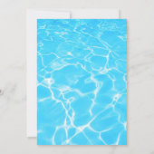 スイミングプール・バッシュ・バースデー・パーティーの招待 招待状 (裏面)