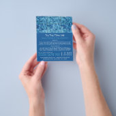 スイミングプール、フローラ、タイルのインストーラ広告ー チラシ (手)