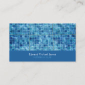 スイミングプール、フローラ、タイルインストーラ 名刺 (正面)