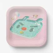 スイミングプール ペーパープレート (正面)