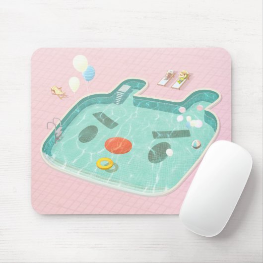スイミングプール マウスパッド (マウス)