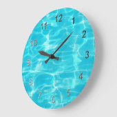 スイミングプール ラージ壁時計 (傾斜)