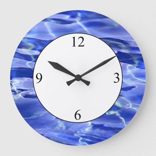 スイミングプール ラージ壁時計 (正面)