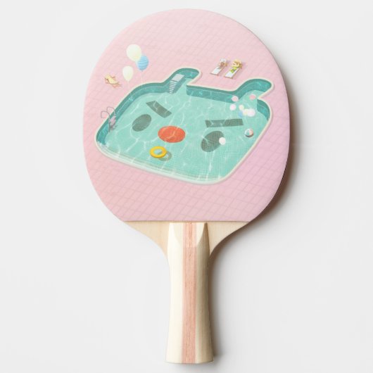 スイミングプール 卓球ラケット (正面)