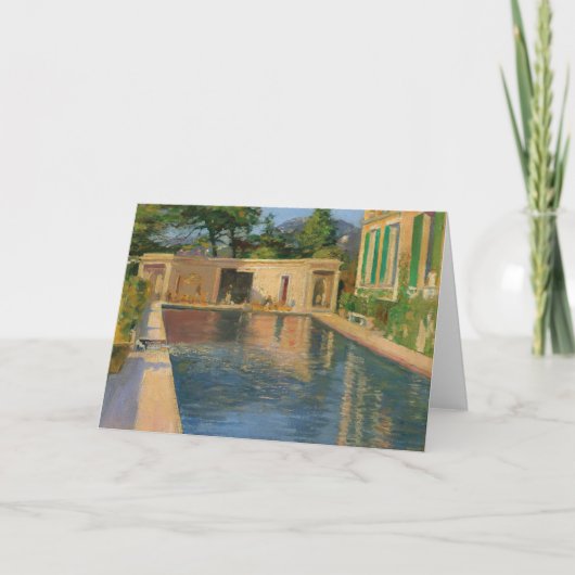 スイミングプール(南フランス) | サー・ジョン・レイヴリー カード (正面)