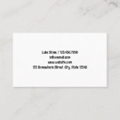 スイミングプール 名刺 (裏面)