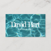 スイミングプール 名刺 (正面)