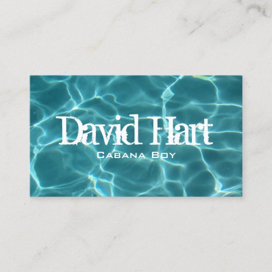 スイミングプール 名刺 (正面)