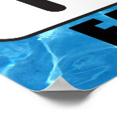 スイミングプール/水中競技セ食べンター「睡眠、水泳」 ポスター (角)