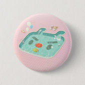 スイミングプール 缶バッジ (正面)