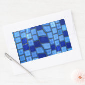 スイミングプール 長方形シール (封筒)