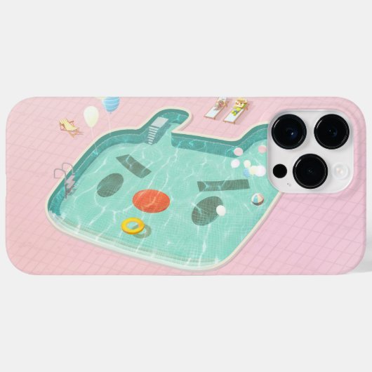 スイミングプール Case-Mate iPhoneケース (裏面 (横))