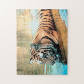 スイミングベンガルタイガー ジグソーパズル (縦)