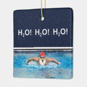 スイミングホリデーギフト セラミックオーナメント (左)