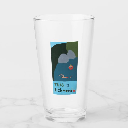 スイミングホールリッチモンドグラス タンブラーグラス (正面)