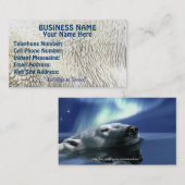 スイミングポーラーベアをテーマにした名刺 名刺 (正面/裏面)