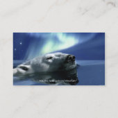 スイミングポーラーベアをテーマにした名刺 名刺 (裏面)