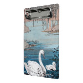 スイミングマザーホワイトスワンインレイクベビー ミニクリップボード (アングル2)