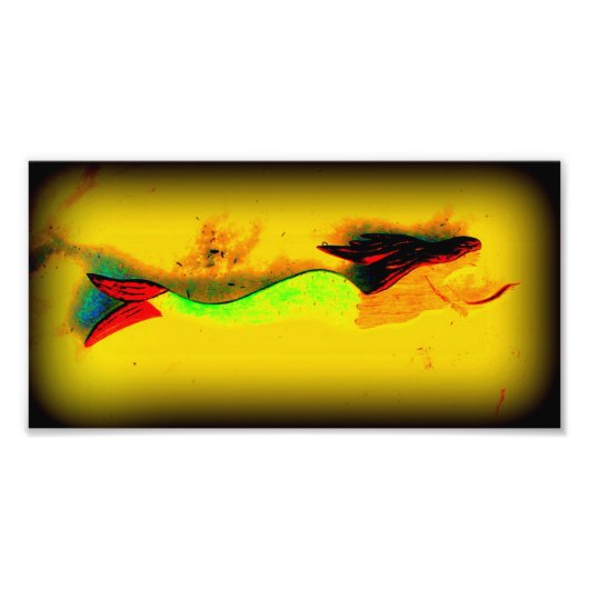 スイミングマーメイドの写真プリント フォトプリント            (正面)