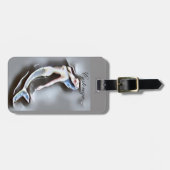 スイミングマーメイドサンダー_コーブグレー ラゲッジタグ (正面横)