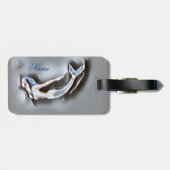 スイミングマーメイドサンダー_コーブグレー ラゲッジタグ (裏面横)