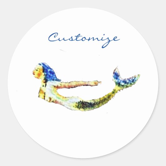 スイミングマーメイドサンダー_コーブ ラウンドシール (正面)