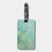 スイミングマーメイドシルエット – ファンタジーアート ラゲッジタグ (裏面縦)