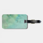 スイミングマーメイドシルエット – ファンタジーアート ラゲッジタグ (裏面横)