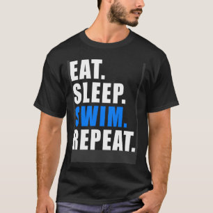 スイミングライフガード女性の男性の水泳おもしろい Tシャツ