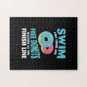 スイミングラバー – Reのように泳ぐ無料ドーナツ ジグソーパズル (横)