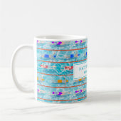 スイミングラプスプールスイムチームコーチ コーヒーマグカップ (左)