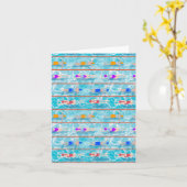 スイミングラプスプールスイムチームパターン カード (黄色い花)