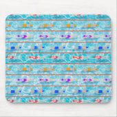 スイミングラプスプールスイムチームパターン マウスパッド (正面)