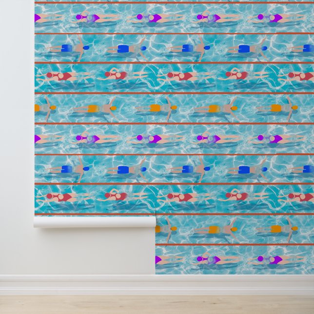 スイミングラプスプールスイムチームパターン 壁紙 (アプリケーション)