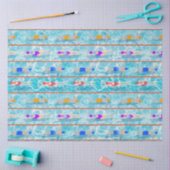 スイミングラプスプールスイムチームパターン 薄葉紙 (クラフト)