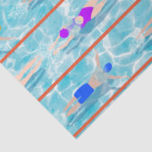 スイミングラプスプールスイムチームパターン 薄葉紙 (詳細)