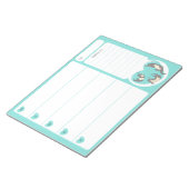 スイミングリバーオッタースクールランチプランナーメモ帳 ノートパッド (アングル)