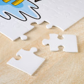 スイミングリングでキリン ジグソーパズル (側面)