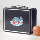 スイミングリングで泳ぐイルカ.PNG メタルランチボックス (インサイチュ)