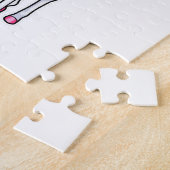 スイミングリングで泳ぐユニコーン ジグソーパズル (側面)