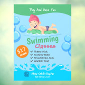 スイミングレッスンキッズカスタムウィンドウの固定 ウィンドウサイン (シート3)