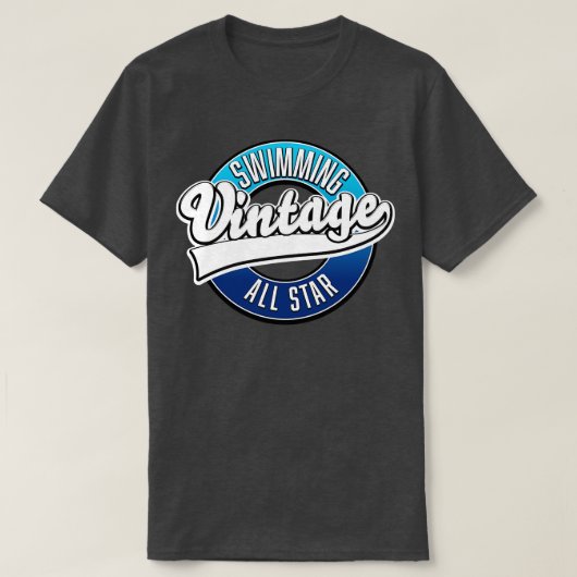 スイミングヴィンテージオールスター Tシャツ (デザイン正面)