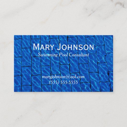 スイミング先生スイミングインストラクタースイムコーチ 名刺 (正面)