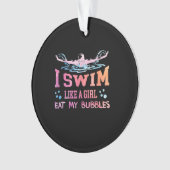 スイミング恋人 – 私は女の子のように泳ぐ オーナメント (正面)