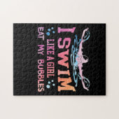 スイミング恋人 – 私は女の子のように泳ぐ ジグソーパズル (横)